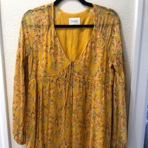 Sezane Yellow Summer Dress (size FR36, US4)